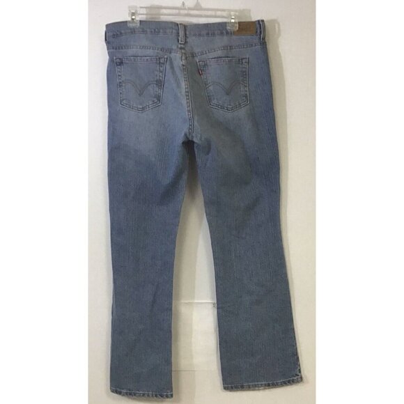 Levi's 515 Bootcut Blue Denim Jeans Women's Size 12 M 🐐 - Picture 2 of 3
